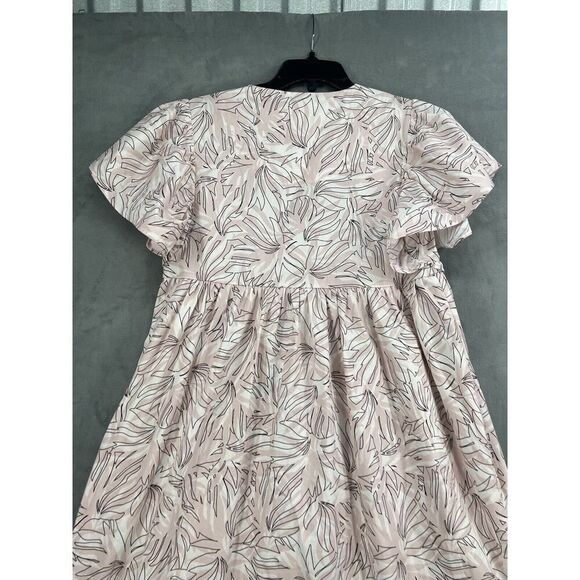 Anthropologie Maeve Printed Flutter Sleeve Dress Size Xsmall - Picture 8 of 15